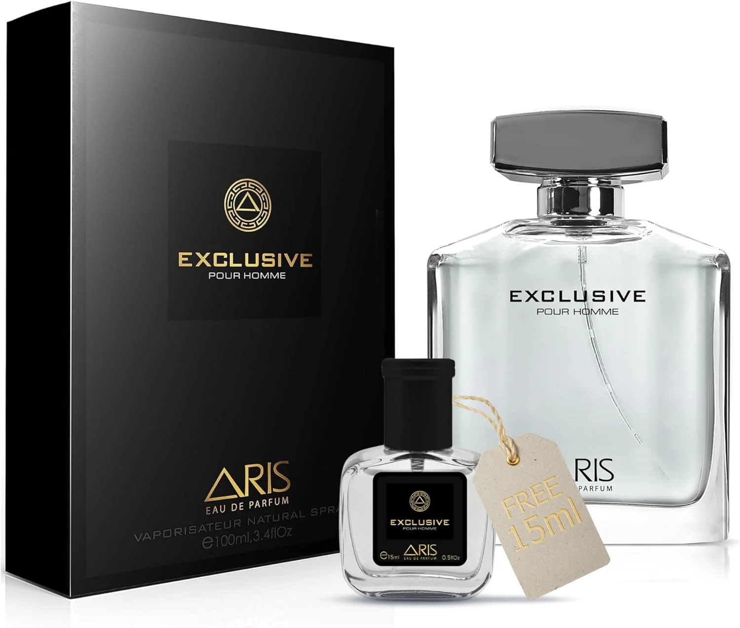 ادکلن مردانه اریس، رایحه ای ماندگار و مردانه - اسپری عطر 100 میلی لیتری برای استفاده روزانه - به همراه سمپل 15 میلی لیتری هدیه (رایحه تصادفی)