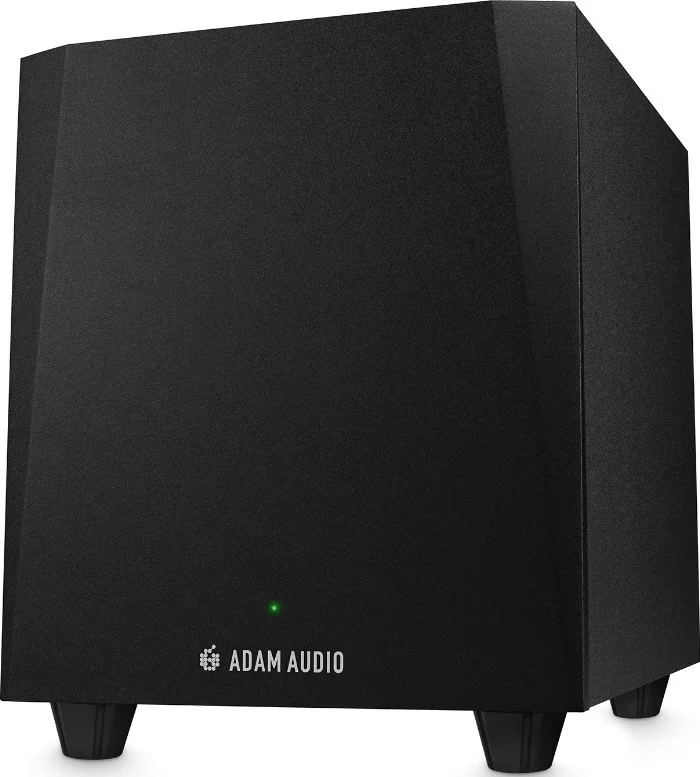 ساب ووفر استودیویی اکتیو ADAM Audio T10S با درایور کاغذی 10 اینچی، توان 130 وات کلاس D، فرکانس 28 هرتز - 120 هرتز و SPL 104dB مدل T10S