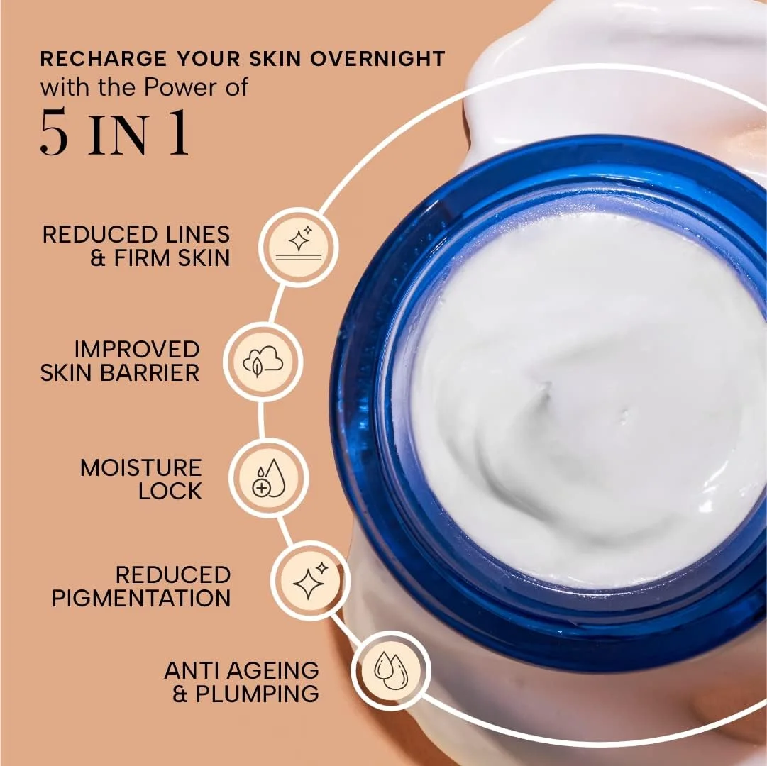 کرم شب بازسازی کننده پوست راس لاکچری اویلز با باکوچیول (رتینول طبیعی) و پپتیدها | ضد پیری | کاهش قابل مشاهده خطوط ریز و چین و چروک در 5 شب | مناسب پوست های معمولی، چرب، خشک و مختلط | 50 گرم