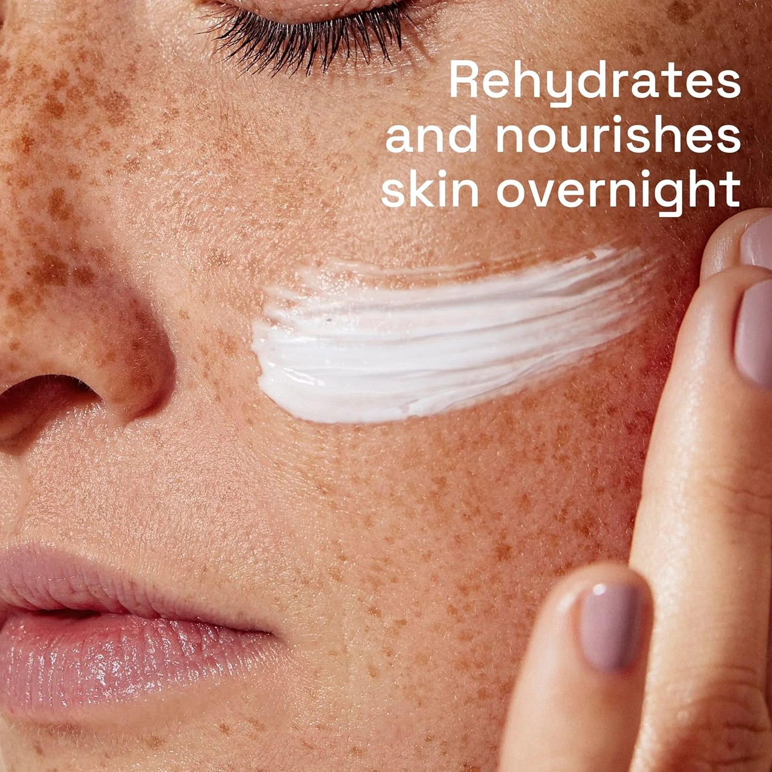 کرم شب حاوی هیالورونیک اسید ستافیل، 50 میلی لیتر، مرطوب کننده برای پوست حساس، آبرسانی در طول شب، غیر چرب