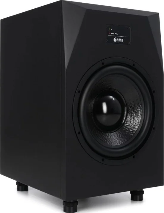 ساب ووفر استودیویی اکتیو ADAM Audio Sub12 با درایور کاغذی 12 اینچی، توان 200 وات RMS، توان موسیقی 300 وات، محدوده فرکانسی 22 هرتز - 150 هرتز، فرکانس کراس اوور 50-150 هرتز، ≥115dB SPL در 1 متر | SUB12 MK2