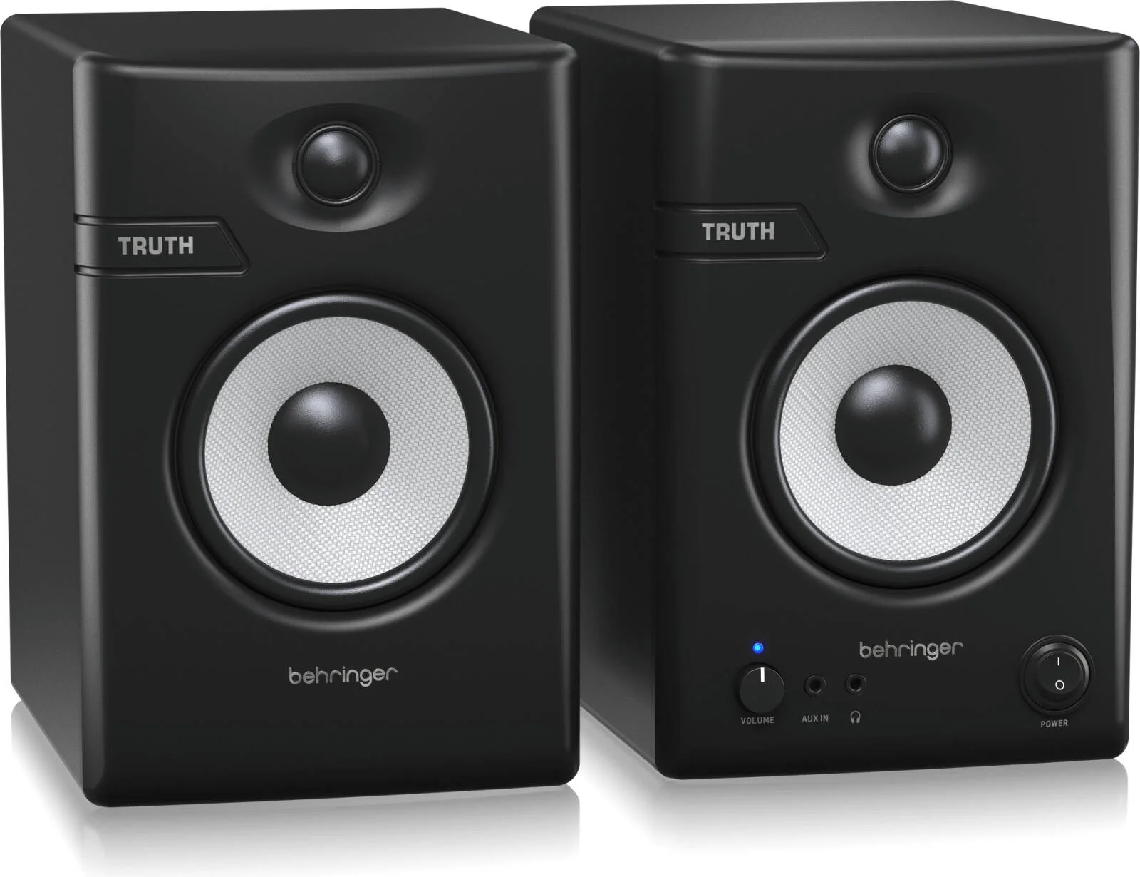 مانیتورهای استودیویی 4.5 اینچی Behringer TRUTH 4.5 BT Audiophile با اتصال بلوتوث و فناوری پیشرفته Waveguide، خروجی اسپیکر 32 وات × 2، مشکی | TRUTH4.5BT مانیتورهای استودیویی 4.5 اینچی Behringer TRUTH 4.5 BT Audiophile با اتصال بلوتوث و فناوری پیشرفته Waveguide، خروجی اسپیکر 32 وات × 2، مشکی | TRUTH4.5BT