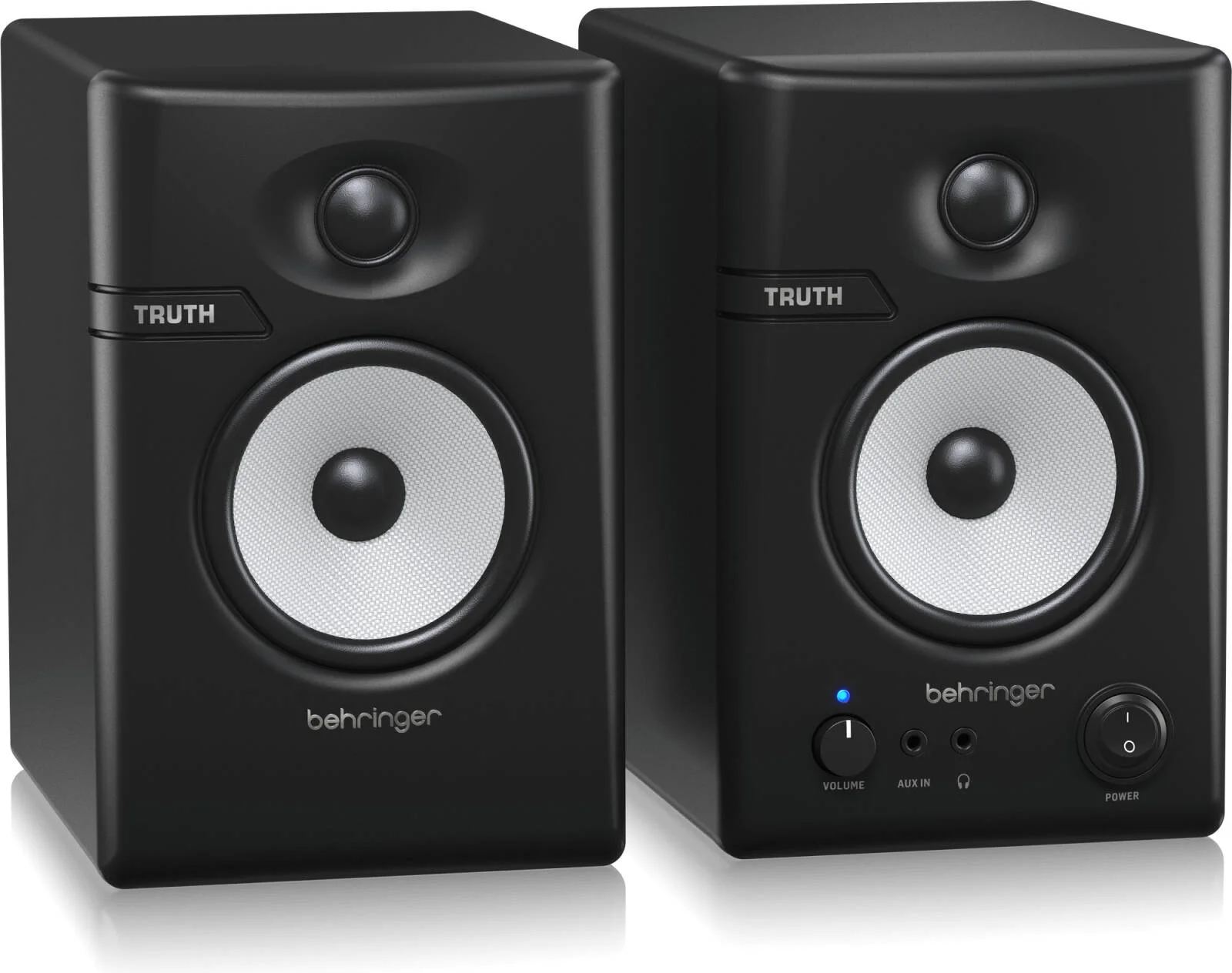 مانیتورهای استودیویی 3.5 اینچی Behringer TRUTH 3.5 BT Audiophile با اتصال بلوتوث و فناوری پیشرفته Waveguide، خروجی بلندگو 32 وات × 2، مشکی | TRUTH3.5BT مانیتورهای استودیویی 3.5 اینچی Behringer TRUTH 3.5 BT Audiophile با اتصال بلوتوث و فناوری پیشرفته Waveguide، خروجی بلندگو 32 وات × 2، مشکی | TRUTH3.5BT