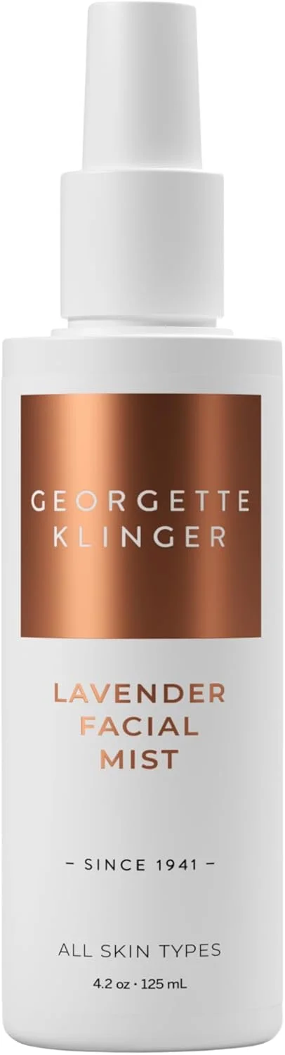 اسپری صورت اسطوخودوس ژورژت کلینگر - درمان تسکین دهنده و آبرسان با آلوئه ورا و فندق افسونگر - اسپری صورت مرطوب کننده و آروماتراپی برای انواع پوست