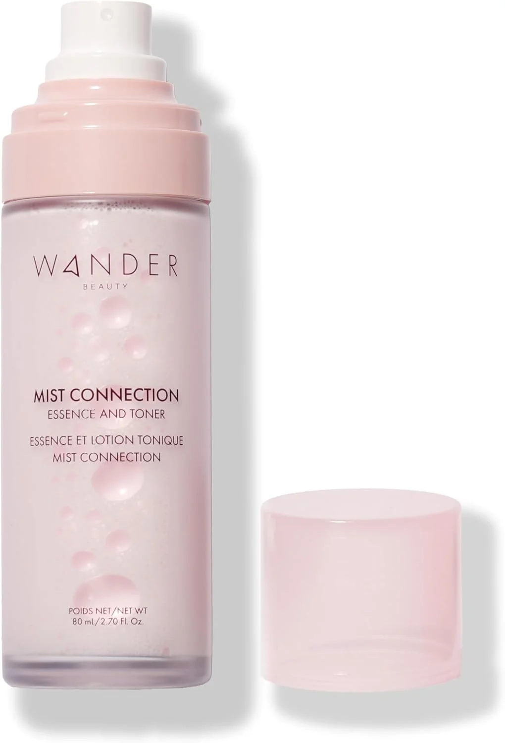 اسپری تونر و اسانس میست کانکشن واندر بیوتی - متعادل کننده PH و آبرسان صورت 8 در 1 - مراقبت از پوست درخشان با نیاسینامید، اسید هیالورونیک، پامچال شب و آووکادو - بدون الکل - 80 میلی لیتر