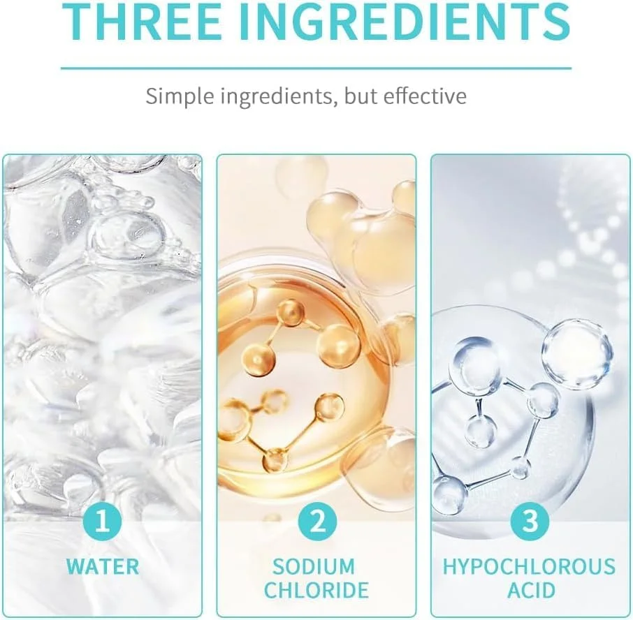 اسپری هیپوکلروس اسید، تونر صورت با هیپوکلروس اسید خالص، اسپری صورت و پوست، آبرسان پوست سر خشک (30 میلی لیتر x 2)