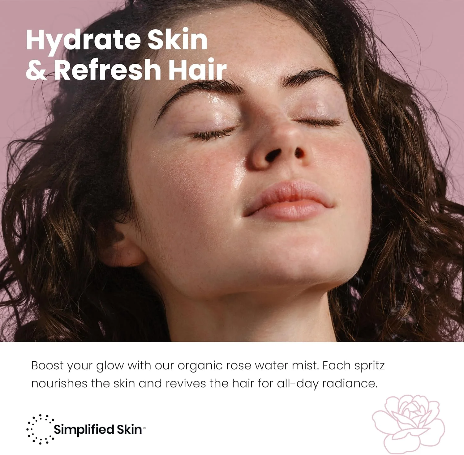 گلاب ساده پوست برای صورت و مو، تونر صورت ارگانیک دارای گواهی USDA. اسپری آبرسان و تنظیم کننده آرایش بدون الکل. گلاب گلبرگ 100% طبیعی (120 میلی لیتر) گلاب ساده پوست برای صورت و مو، تونر صورت ارگانیک دارای گواهی USDA. اسپری آبرسان و تنظیم کننده آرایش بدون الکل. گلاب گلبرگ 100% طبیعی (120 میلی لیتر)