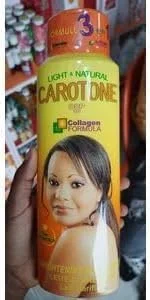 لوسیون روشن کننده بدن کاروتن (بسته 2 عددی) - فرمول صاف کننده و مرطوب کننده پوست برای رفع لکه های تیره، جای جوش و رنگدانه ها، 215 میلی لیتر