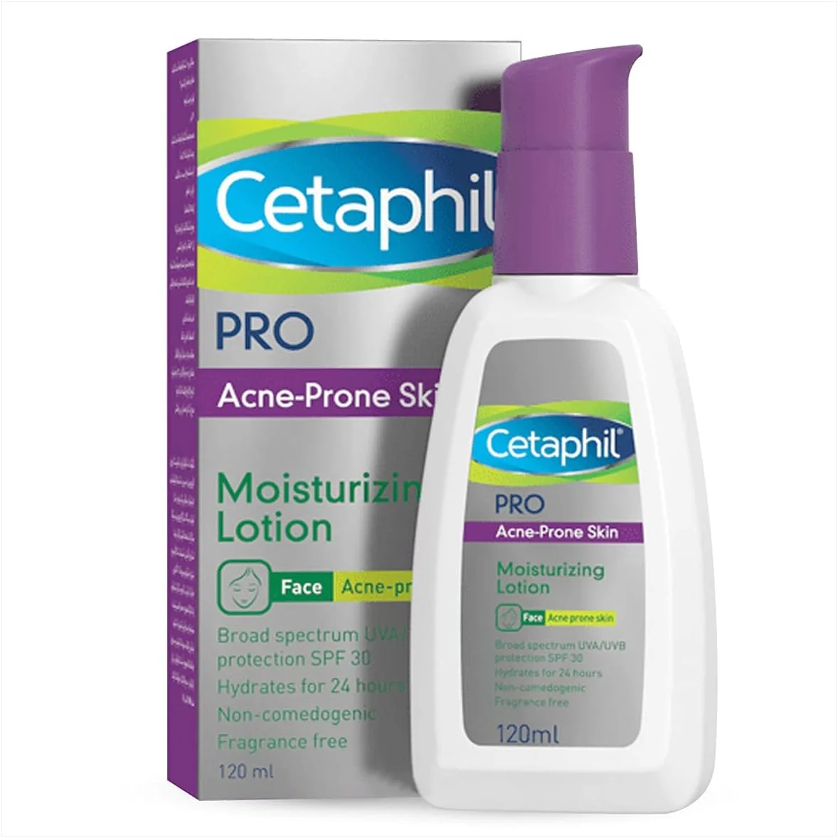 لوسیون مرطوب کننده پوست مستعد آکنه Cetaphil Pro با SPF 30 (120 میلی لیتر)