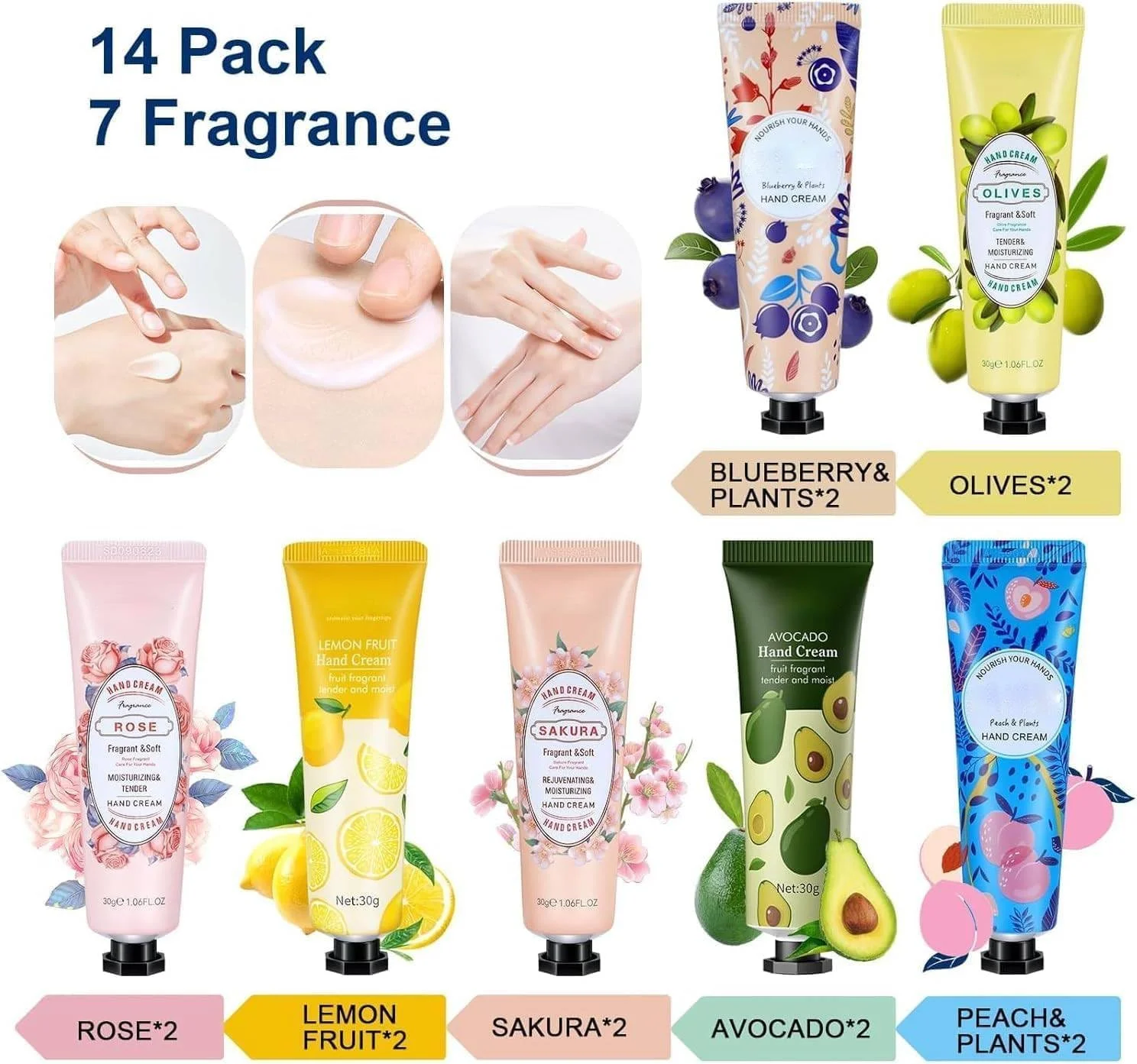 ست هدیه کرم دست برای بانوان، 14 عدد لوسیون دست کوچک با رایحه گیاهی طبیعی برای دست های خشک و ترک خورده، کرم دست مرطوب کننده مراقبت از دست سایز مسافرتی، ست هدیه عمده، برای مادر، دوست دختر، دختران، او ست هدیه کرم دست برای بانوان، 14 عدد لوسیون دست کوچک با رایحه گیاهی طبیعی برای دست های خشک و ترک خورده، کرم دست مرطوب کننده مراقبت از دست سایز مسافرتی، ست هدیه عمده، برای مادر، دوست دختر، دختران، او