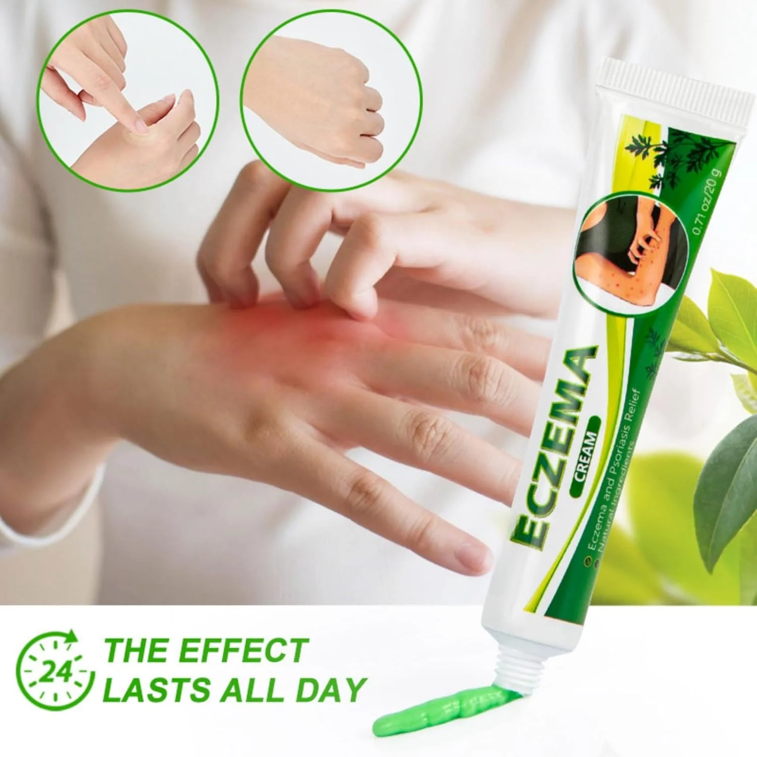 پماد مراقبت از پوست اگزما - 20 گرم، برای پوست خشک و خارش دار، تسکین پای ورزشکاران دست و پا، درمان مرطوب کننده و تسکین دهنده برای درماتیت، پسوریازیس و مراقبت از اگزما، پوست حساس پماد مراقبت از پوست اگزما - 20 گرم، برای پوست خشک و خارش دار، تسکین پای ورزشکاران دست و پا، درمان مرطوب کننده و تسکین دهنده برای درماتیت، پسوریازیس و مراقبت از اگزما، پوست حساس