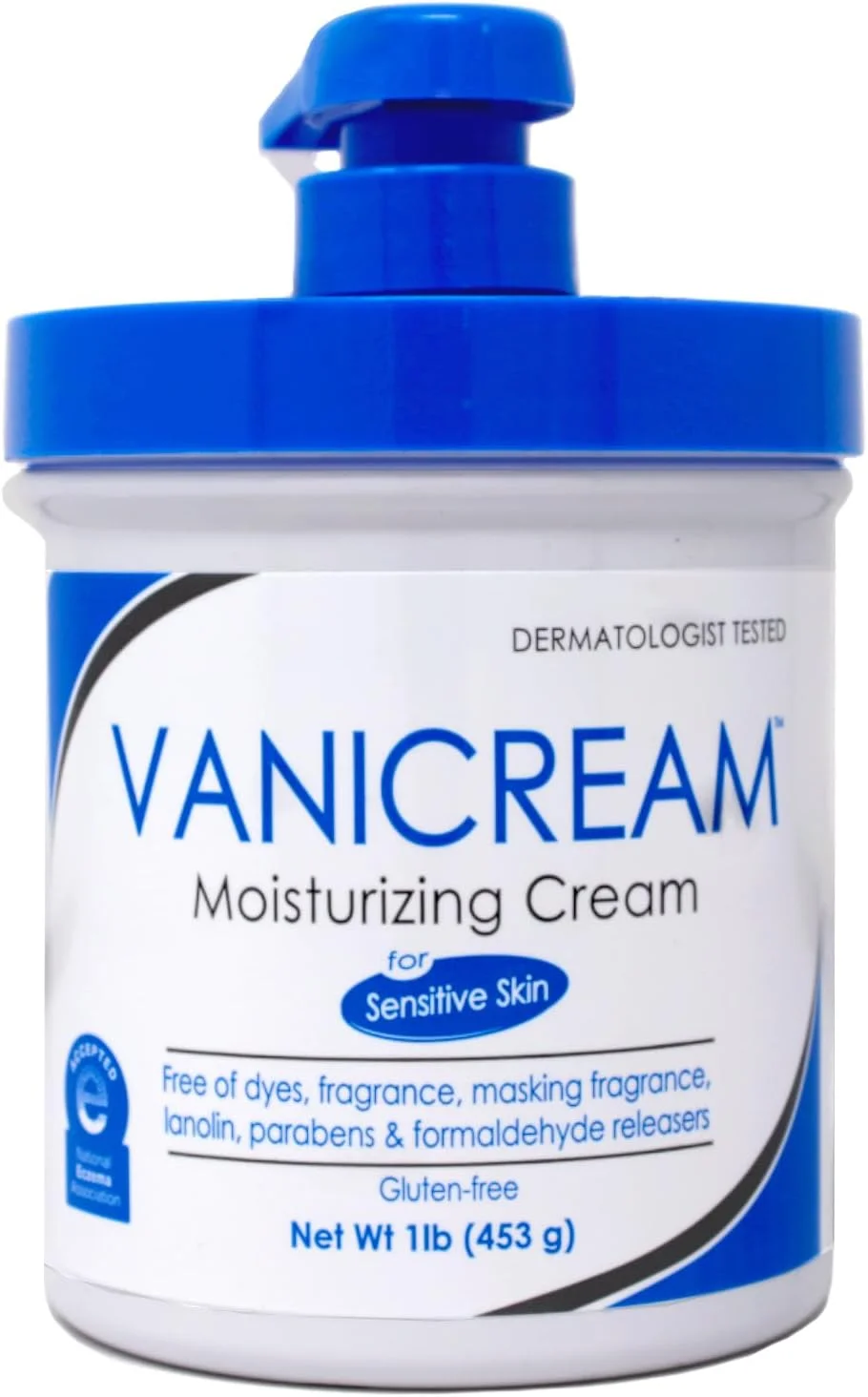 کرم مرطوب کننده پوست Vanicream با پمپ، 450 گرم