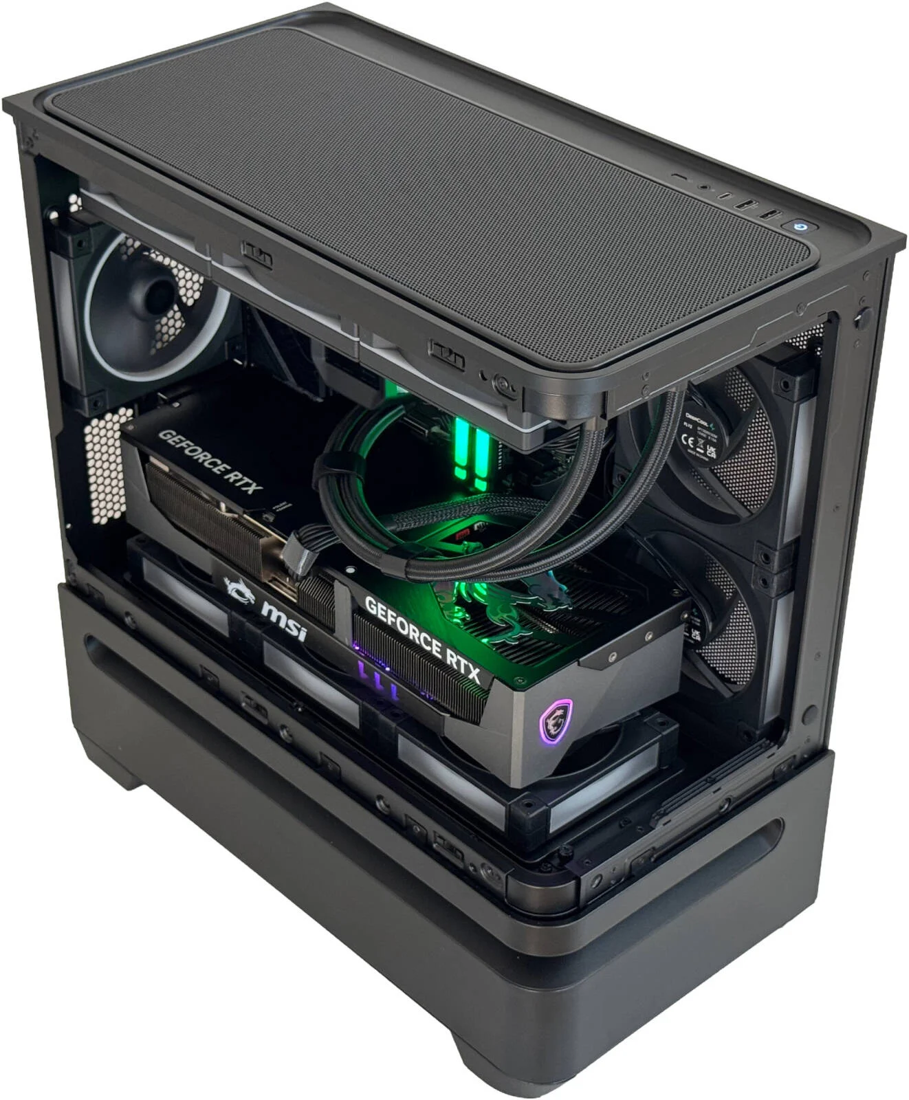 کامپیوتر گیمینگ ElderCore - پردازنده AMD Ryzen 7 7800X3D با 8 هسته و 16 رشته، کارت گرافیک NVIDIA RTX 5070 Ti با 16 گیگابایت حافظه، 32 گیگابایت رم DDR5 با فرکانس 6000 مگاهرتز، 1 ترابایت SSD Gen 4، منبع تغذیه 850W 80 PLUS، خنک کننده مایع 360 میلی متری، Wi-Fi + BT، ویندوز 11 پرو