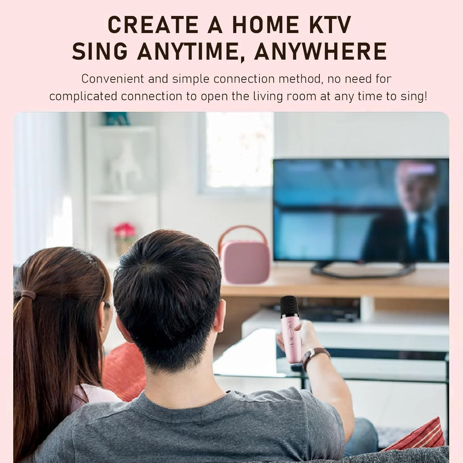 دستگاه کارائوکه YU WELL، اسپیکر بلوتوث قابل حمل، دستگاه کارائوکه استریو چند منظوره با صدای پویا به همراه 1 میکروفون بی سیم برای مهمانی خانگی و KTV (صورتی، 1 میکروفون) دستگاه کارائوکه YU WELL، اسپیکر بلوتوث قابل حمل، دستگاه کارائوکه استریو چند منظوره با صدای پویا به همراه 1 میکروفون بی سیم برای مهمانی خانگی و KTV (صورتی، 1 میکروفون)