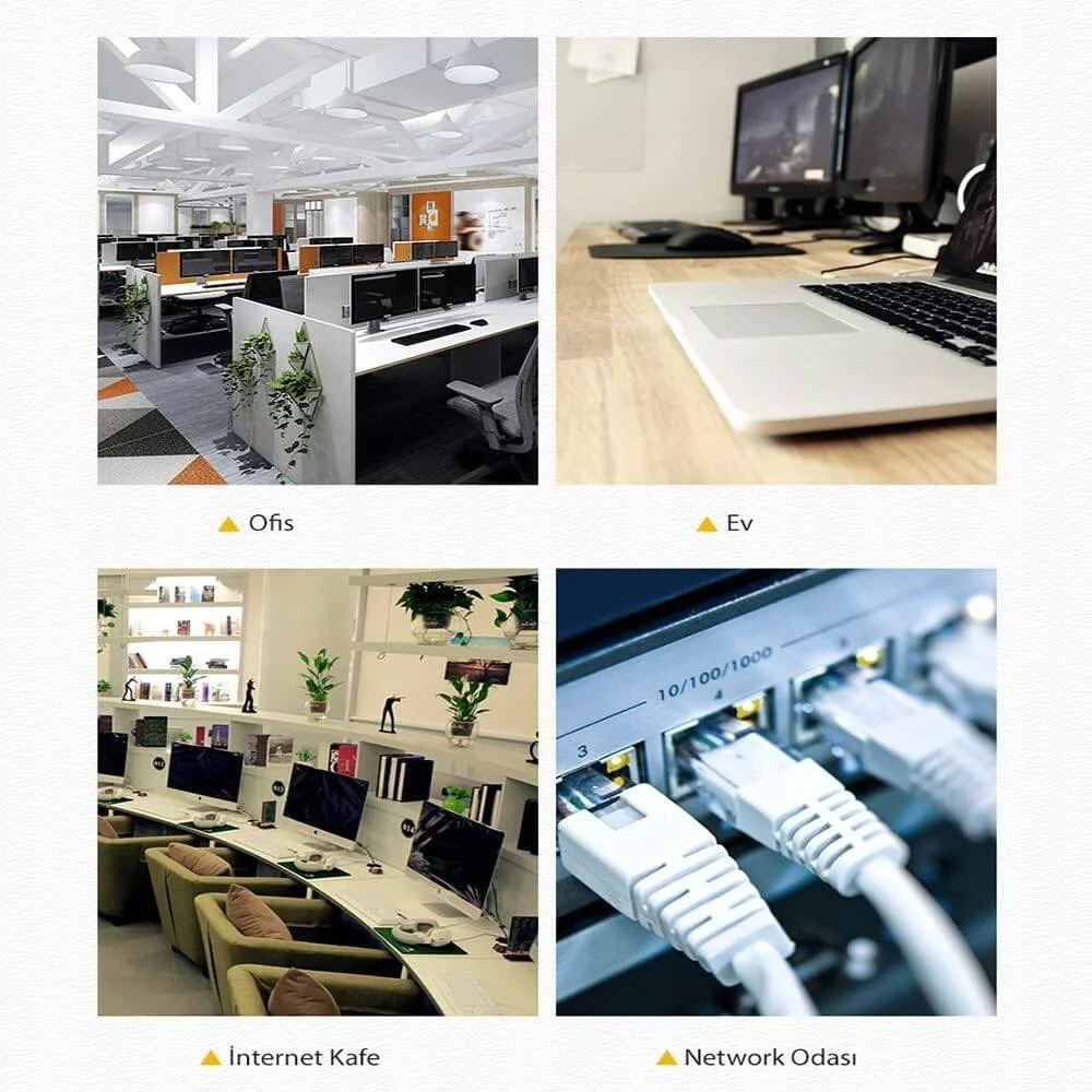 کابل شبکه UGREEN Cat 6 U/UTP به طول 50 متر (مشکی)