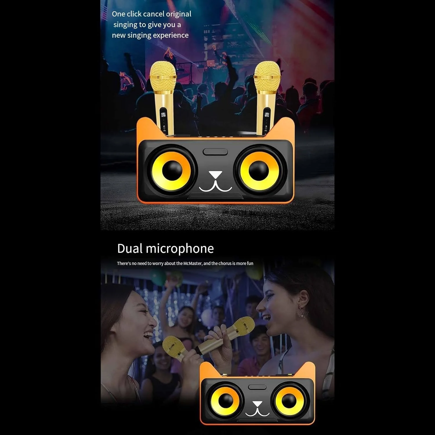 دستگاه کارائوکه میکروفون صوتی بی سیم، بلندگوی بلوتوثی، میکروفون بی سیم تلفن همراه، B