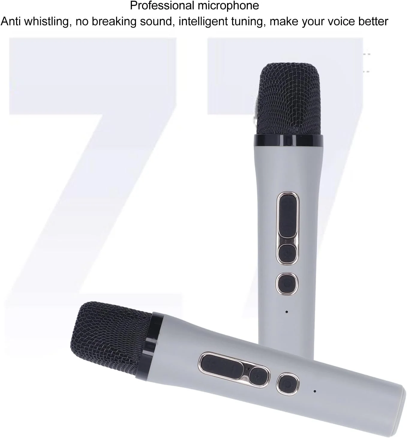 دستگاه کارائوکه بی‌سیم با ۲ میکروفون و تراشه DSP داخلی، مناسب برای مهمانی، کودکان و بزرگسالان