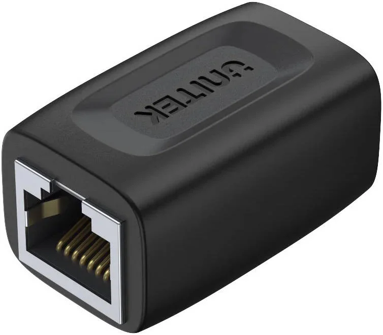 اتصال دهنده اترنت RJ45 Unitek، سرعت تا 1000 مگابیت در ثانیه، افزایش طول تا 100 متر، جنس TPE، مشکی | A1026BK