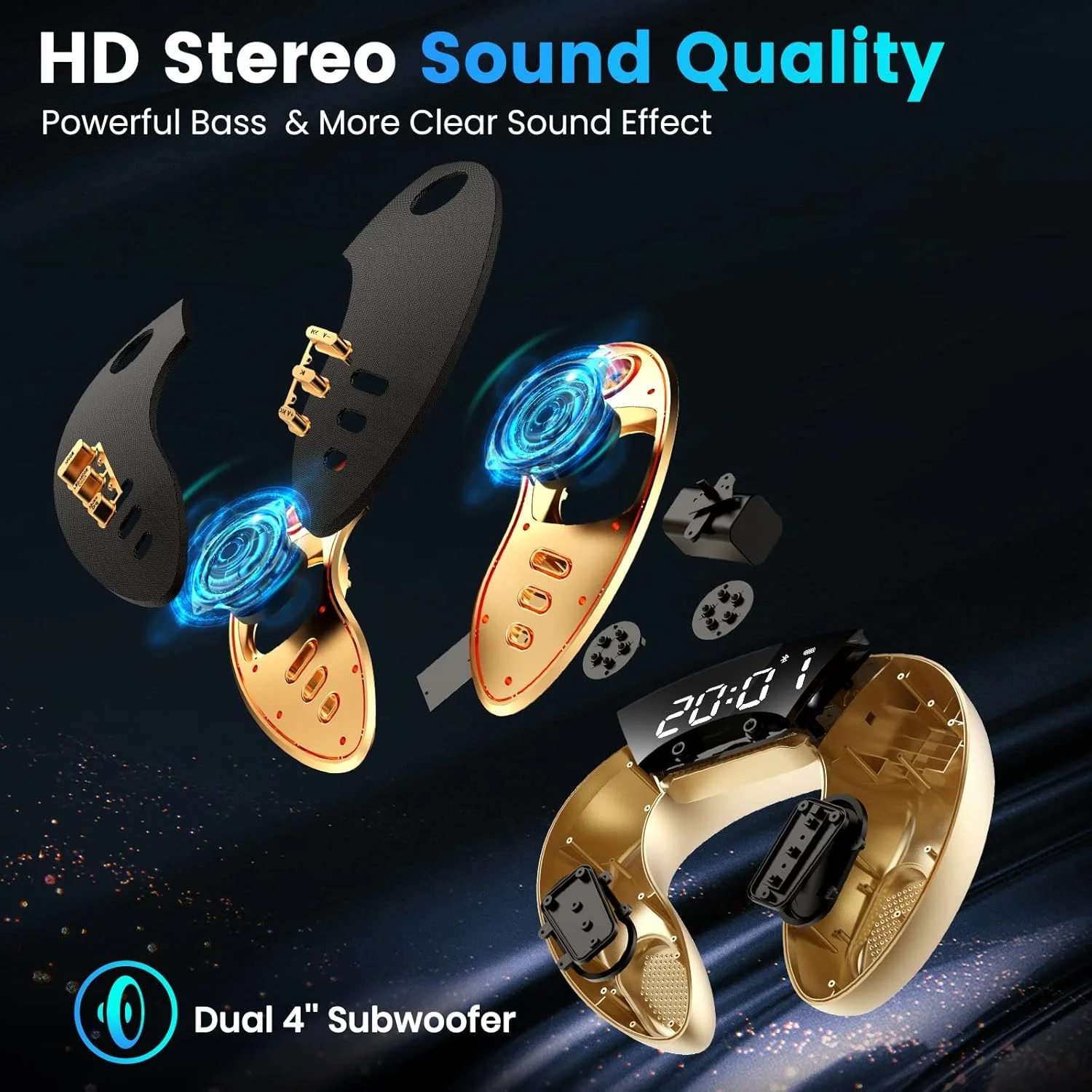 دستگاه کارائوکه با دو میکروفون بی سیم - دستگاه کارائوکه بلوتوث 5.0 با ساب ووفر دوگانه 4 اینچی - سیستم بلندگوی PA قابل حمل برای مهمانی خانگی، پیک نیک، فعالیت های فضای باز و داخلی دستگاه کارائوکه با دو میکروفون بی سیم - دستگاه کارائوکه بلوتوث 5.0 با ساب ووفر دوگانه 4 اینچی - سیستم بلندگوی PA قابل حمل برای مهمانی خانگی، پیک نیک، فعالیت های فضای باز و داخلی