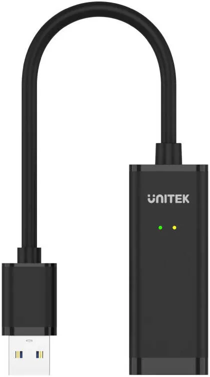 آداپتور USB 2.0 به اترنت یونیتک، حداکثر پشتیبانی 480 مگابیت بر ثانیه، انتقال داده 10/100 مگابیت بر ثانیه، نشانگر LED، نصب آسان، مشکی | Y-1468