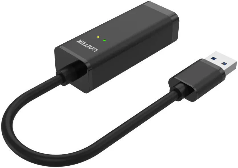 آداپتور USB 2.0 به اترنت یونیتک، حداکثر پشتیبانی 480 مگابیت بر ثانیه، انتقال داده 10/100 مگابیت بر ثانیه، نشانگر LED، نصب آسان، مشکی | Y-1468