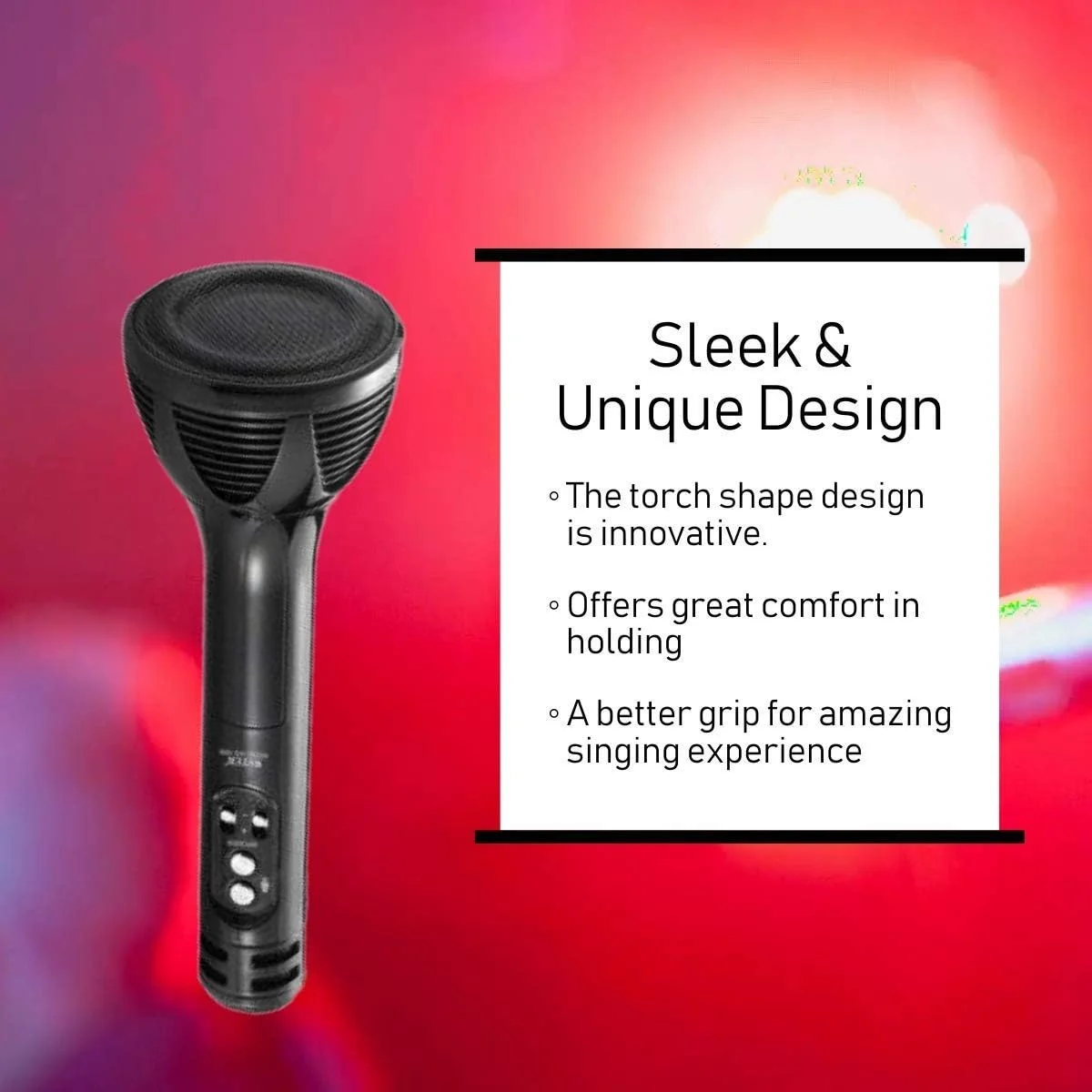 میکروفون بلوتوث VRJTEC - بی سیم و چند منظوره، میکروفون کارائوکه 2 در 1 با ضبط صدا، عمر باتری طولانی + شارژ USB + اسلات کارت + پورت Aux (رنگ مشکی) میکروفون بلوتوث VRJTEC - بی سیم و چند منظوره، میکروفون کارائوکه 2 در 1 با ضبط صدا، عمر باتری طولانی + شارژ USB + اسلات کارت + پورت Aux (رنگ مشکی)