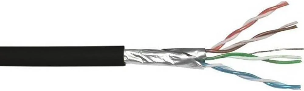 کابل شبکه بدون شیلد Cat6 آیکو 5 متری، پچ کورد UTP، طول کابل 5 متر، مشکی