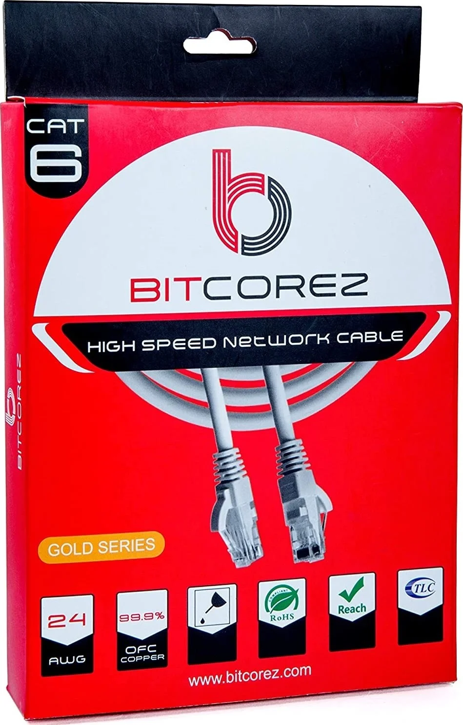 کابل پچ کورد Bitcorez Cat6 UTP، 2 متری، PVC - سفید | BC6UP2WH