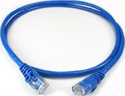 کابل شبکه اترنت Cat6 UTP PVC با طول 1 متر و کانکتور RJ45 - آبی