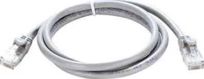 کابل شبکه اترنت Cat6 UTP PVC یک متری RJ45 (خاکستری) | GNPC-C6UGRY-1