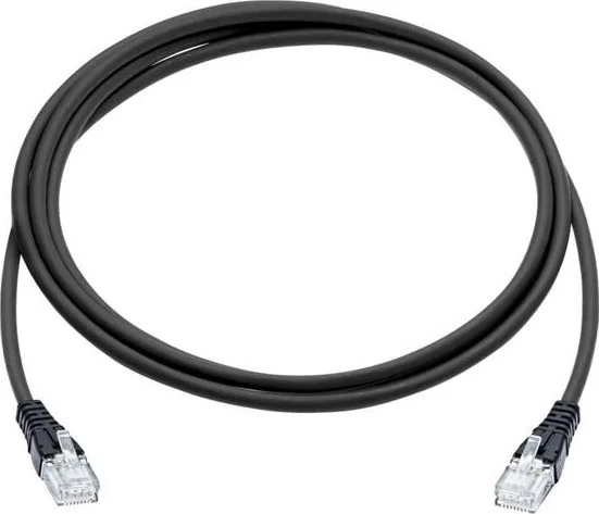 کابل شبکه 2 متری Cat6 UTP PVC با کانکتور RJ45 - مشکی | GNPC-C6UBLK-2M