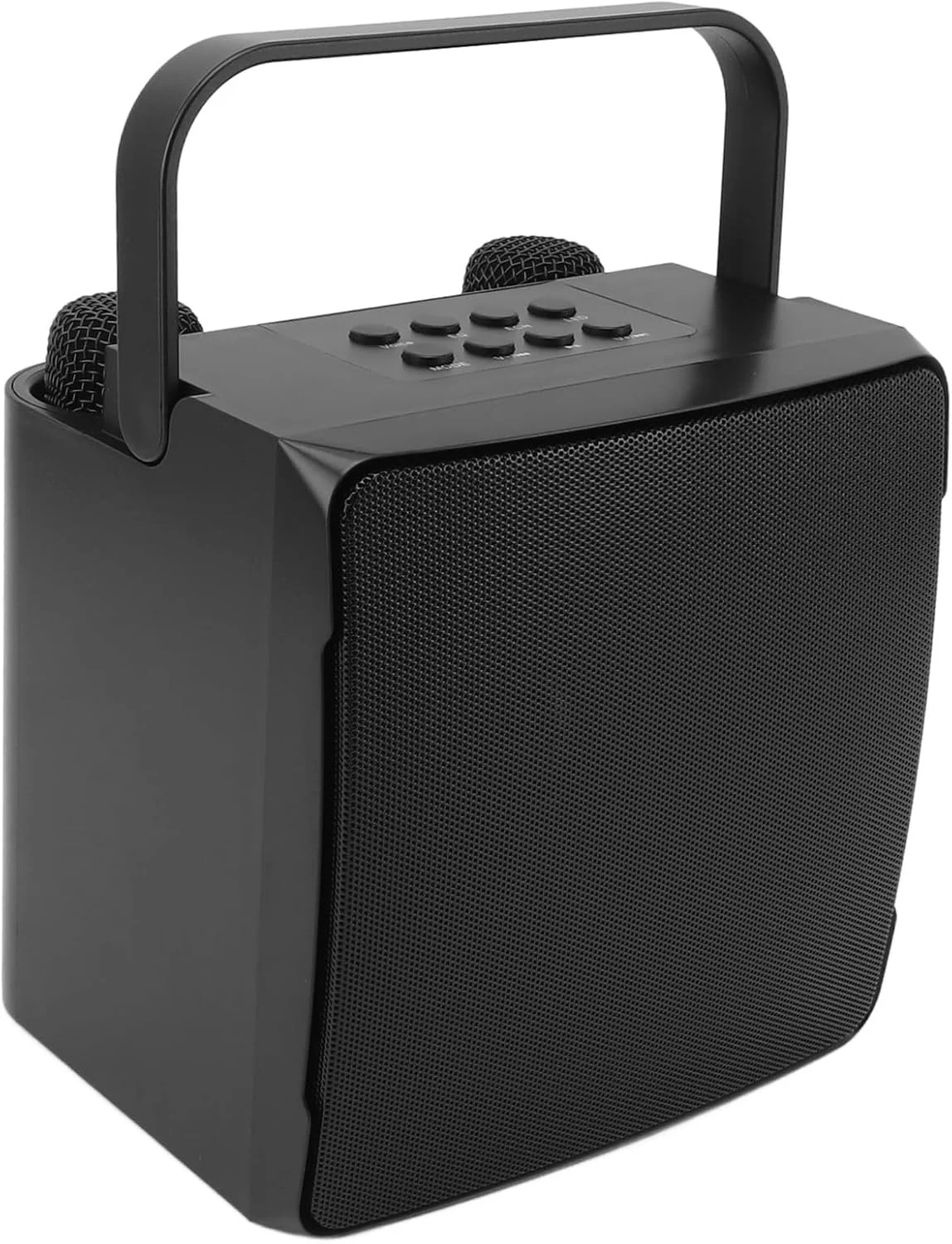 اسپیکر، دستگاه کارائوکه قابل حمل با سازگاری گسترده، عمر باتری طولانی، اتصال پایدار و کاربری آسان به همراه دو میکروفون برای استفاده در منزل، فضای داخلی و خارجی (مشکی) اسپیکر، دستگاه کارائوکه قابل حمل با سازگاری گسترده، عمر باتری طولانی، اتصال پایدار و کاربری آسان به همراه دو میکروفون برای استفاده در منزل، فضای داخلی و خارجی (مشکی)