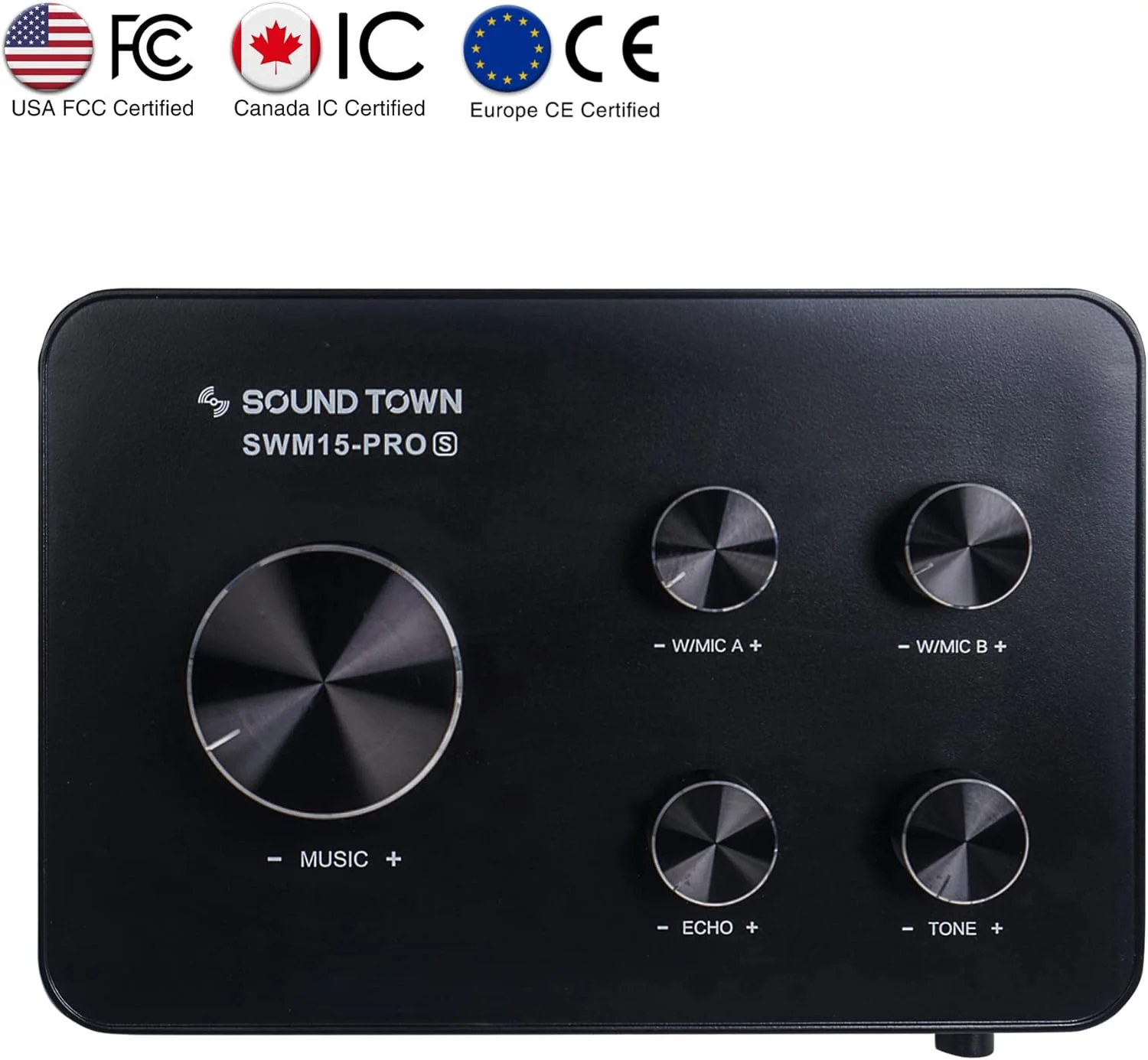 سیستم میکسر کارائوکه میکروفون بی سیم Sound Town، پشتیبانی از کانال بازگشت صوتی HD، اپتیکال (Toslink)، تلویزیون هوشمند، مدیا باکس، کامپیوتر، بلوتوث، ساندبار، رسیور، AUX (SWM15-PROS) سیستم میکسر کارائوکه میکروفون بی سیم Sound Town، پشتیبانی از کانال بازگشت صوتی HD، اپتیکال (Toslink)، تلویزیون هوشمند، مدیا باکس، کامپیوتر، بلوتوث، ساندبار، رسیور، AUX (SWM15-PROS)