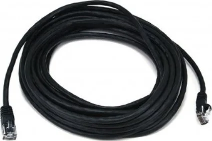 کابل شبکه 5 متری Cat6 UTP PVC با کانکتور RJ45 (مشکی) | GNPC-C6UBLK-5M