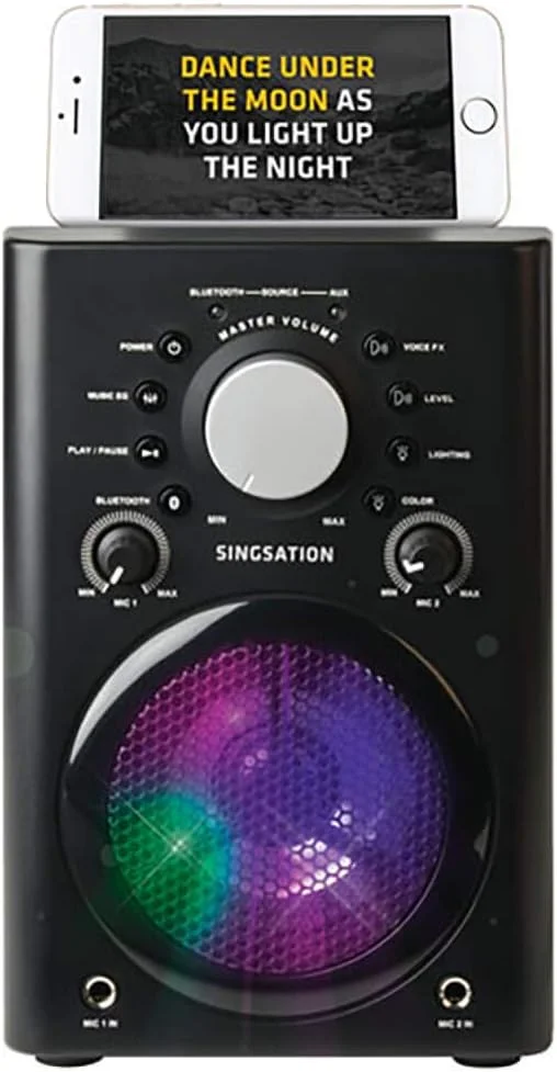 دستگاه کارائوکه 808 Singsation با بلندگوی بلوتوث بی سیم و میکروفون دستگاه کارائوکه 808 Singsation با بلندگوی بلوتوث بی سیم و میکروفون