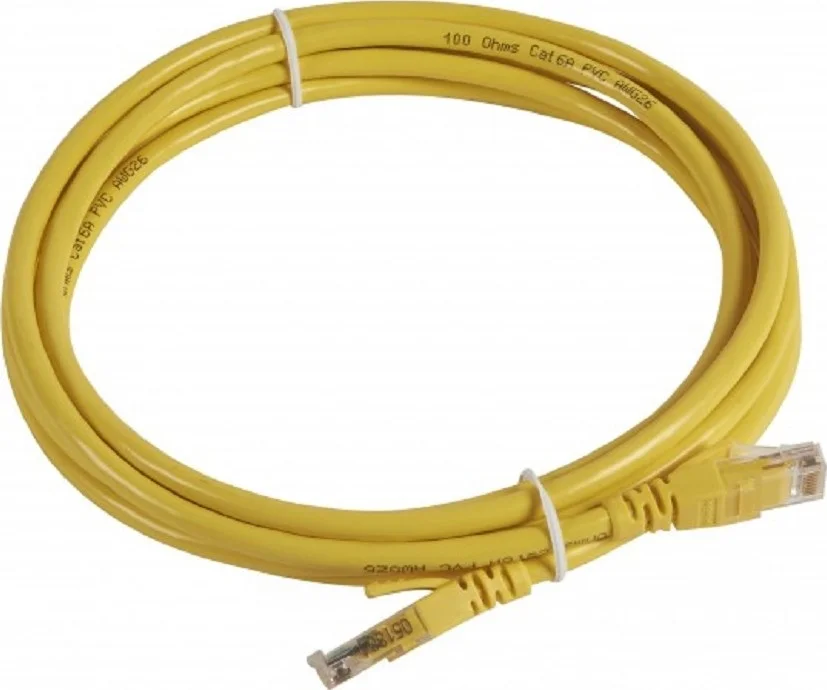 کابل شبکه Cat6 UTP PVC، 3 متری، زرد رنگ | GNPC-C6UYLW-3