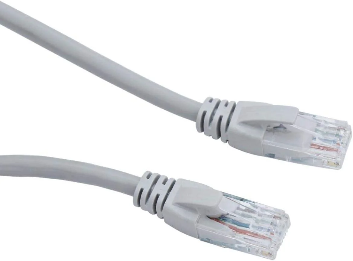 کابل شبکه هایتک Cat6e - طول 0.5 متر (خاکستری)