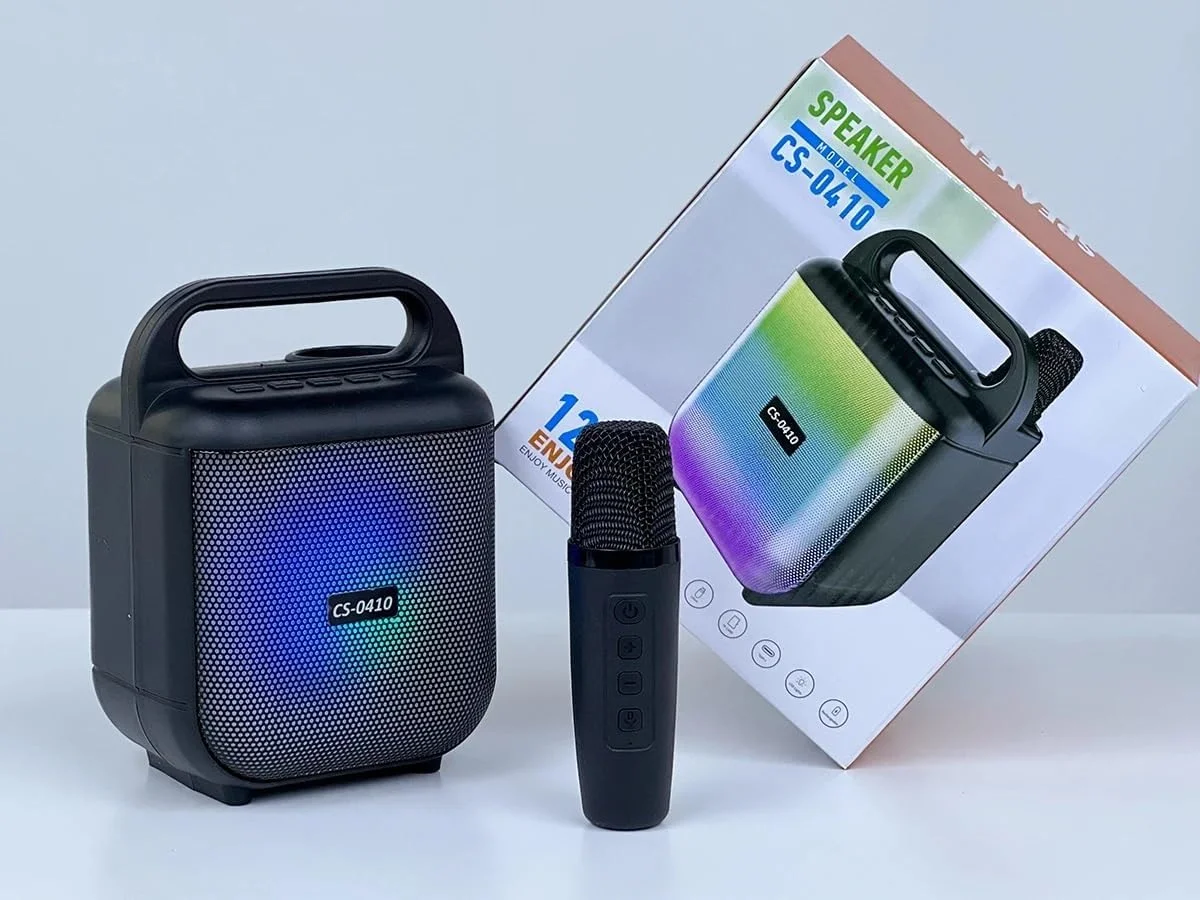 دستگاه کارائوکه کوچک SAFENHAND با میکروفون بی سیم، اسپیکر کارائوکه بلوتوث قابل حمل برای کودکان و بزرگسالان، هدیه