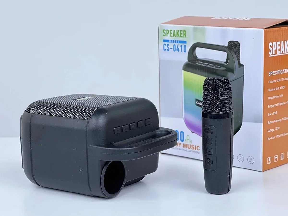 دستگاه کارائوکه کوچک SAFENHAND با میکروفون بی سیم، اسپیکر کارائوکه بلوتوث قابل حمل برای کودکان و بزرگسالان، هدیه