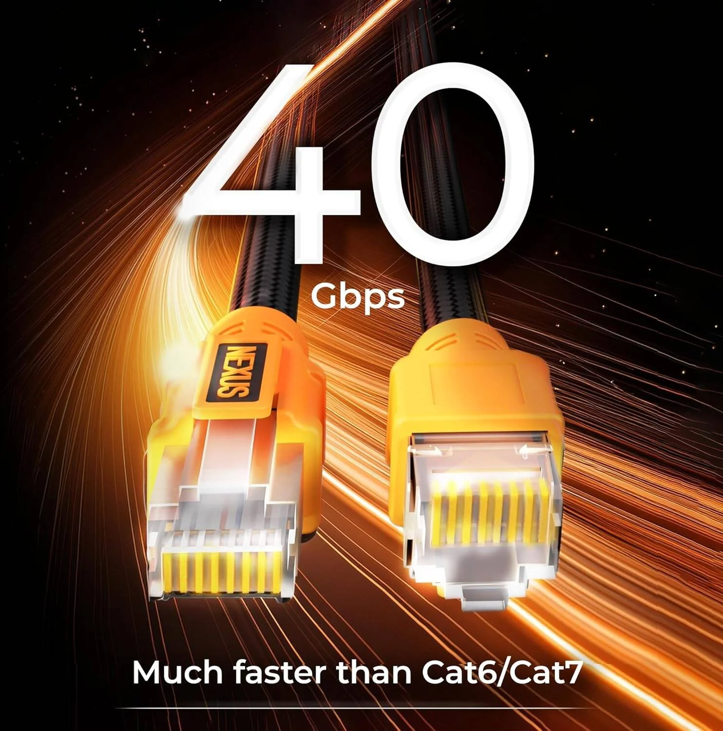 کابل شبکه نکسوس CAT8، 5 متری، تمام مس، کابل اترنت پرسرعت 40 گیگابیت بر ثانیه 2000 مگاهرتز RJ45 بافته شده و محافظت شده، سازگار با سوئیچ های اترنت، PS5، کامپیوتر، روتر، تلویزیون، ایکس باکس، 5 متر کابل شبکه نکسوس CAT8، 5 متری، تمام مس، کابل اترنت پرسرعت 40 گیگابیت بر ثانیه 2000 مگاهرتز RJ45 بافته شده و محافظت شده، سازگار با سوئیچ های اترنت، PS5، کامپیوتر، روتر، تلویزیون، ایکس باکس، 5 متر