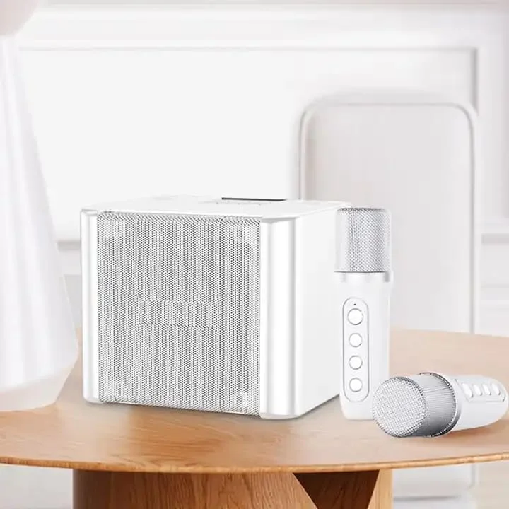 دستگاه کارائوکه REBENUO با 2 میکروفون بی سیم برای بزرگسالان و کودکان، سیستم PA بلندگوی بلوتوث قابل حمل، دستگاه آواز خواندن با اکو و حذف صدا، پشتیبانی از TF، AUX-in، برای مهمانی خانگی - سفید. YS-111 دستگاه کارائوکه REBENUO با 2 میکروفون بی سیم برای بزرگسالان و کودکان، سیستم PA بلندگوی بلوتوث قابل حمل، دستگاه آواز خواندن با اکو و حذف صدا، پشتیبانی از TF، AUX-in، برای مهمانی خانگی - سفید. YS-111