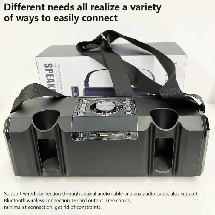 دستگاه کارائوکه خانگی REBENUO YS-228 با نور RGB، اسپیکر کارائوکه قابل حمل، سازگار با بلوتوث 5.0، قابل شارژ، پشتیبانی از درایو USB و کارت TF - قرمز/مشکی دستگاه کارائوکه خانگی REBENUO YS-228 با نور RGB، اسپیکر کارائوکه قابل حمل، سازگار با بلوتوث 5.0، قابل شارژ، پشتیبانی از درایو USB و کارت TF - قرمز/مشکی