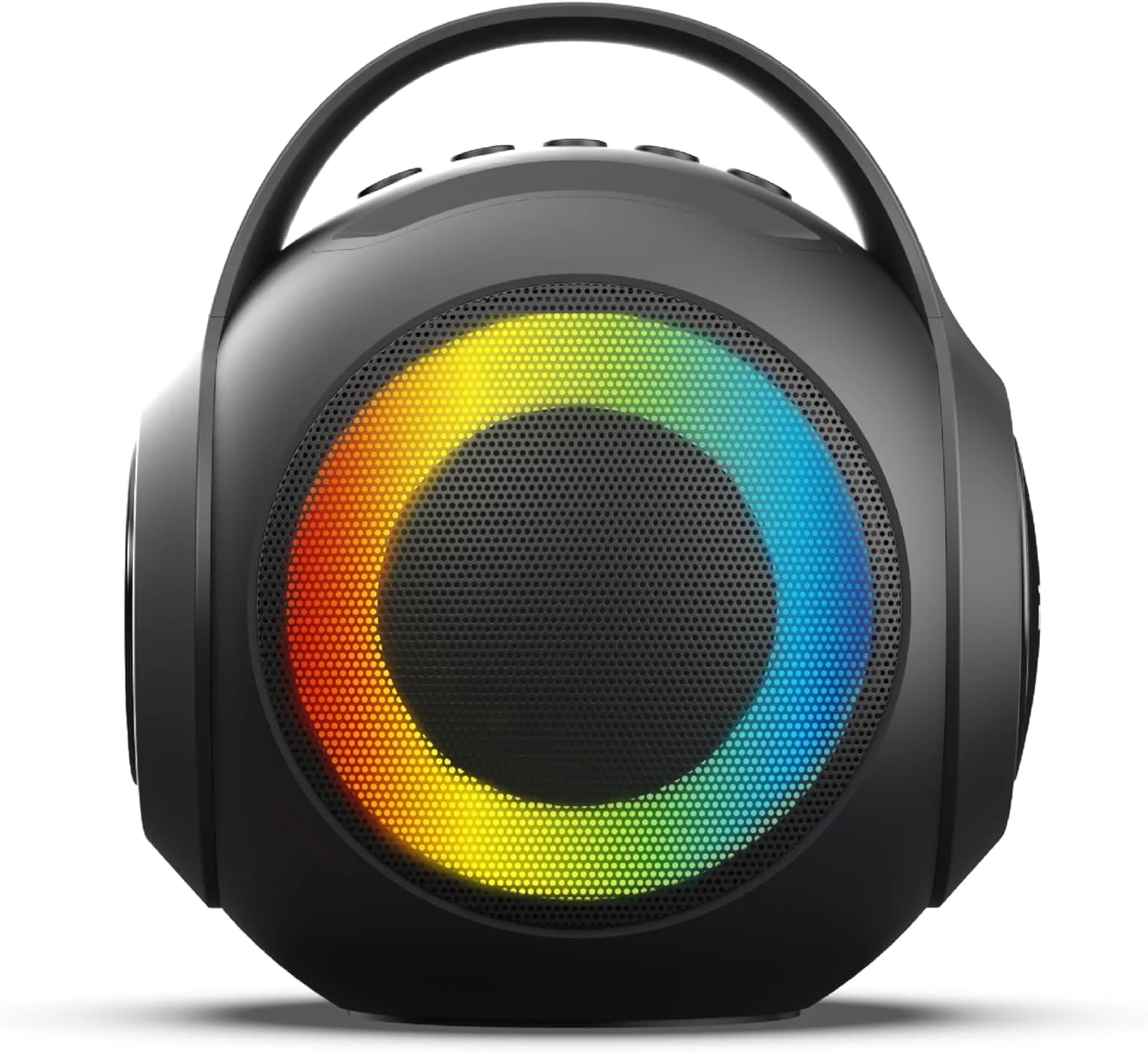 اسپیکر بیسیم RGB مدل R-MUSIC DuOLED به همراه 2 میکروفون کارائوکه - دارای پورتهای AUX/Micro SD/USB، 11 حالت نورپردازی، 2 میکروفون، نگهدارنده تلفن هوشمند و تغییر صدا اسپیکر بیسیم RGB مدل R-MUSIC DuOLED به همراه 2 میکروفون کارائوکه - دارای پورتهای AUX/Micro SD/USB، 11 حالت نورپردازی، 2 میکروفون، نگهدارنده تلفن هوشمند و تغییر صدا