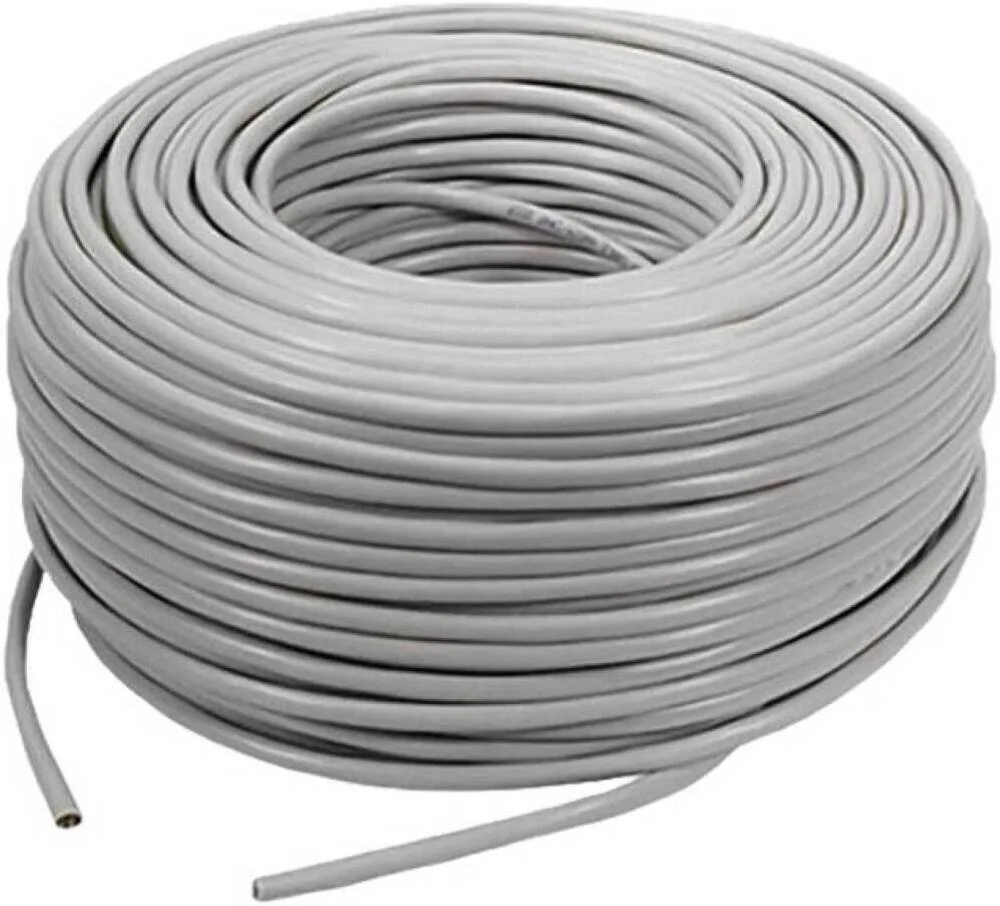 کابل شبکه CAT6 UTP تاراذهین، 23AWG، 0.57mm، CCA، (1 x 50 حلقه)، سرعت انتقال داده تا 10 گیگابیت بر ثانیه، روکش PVC تازه 4P، حلقه جعبه 305 متری، خاکستری | TC-LC23U (1 x 50 حلقه)