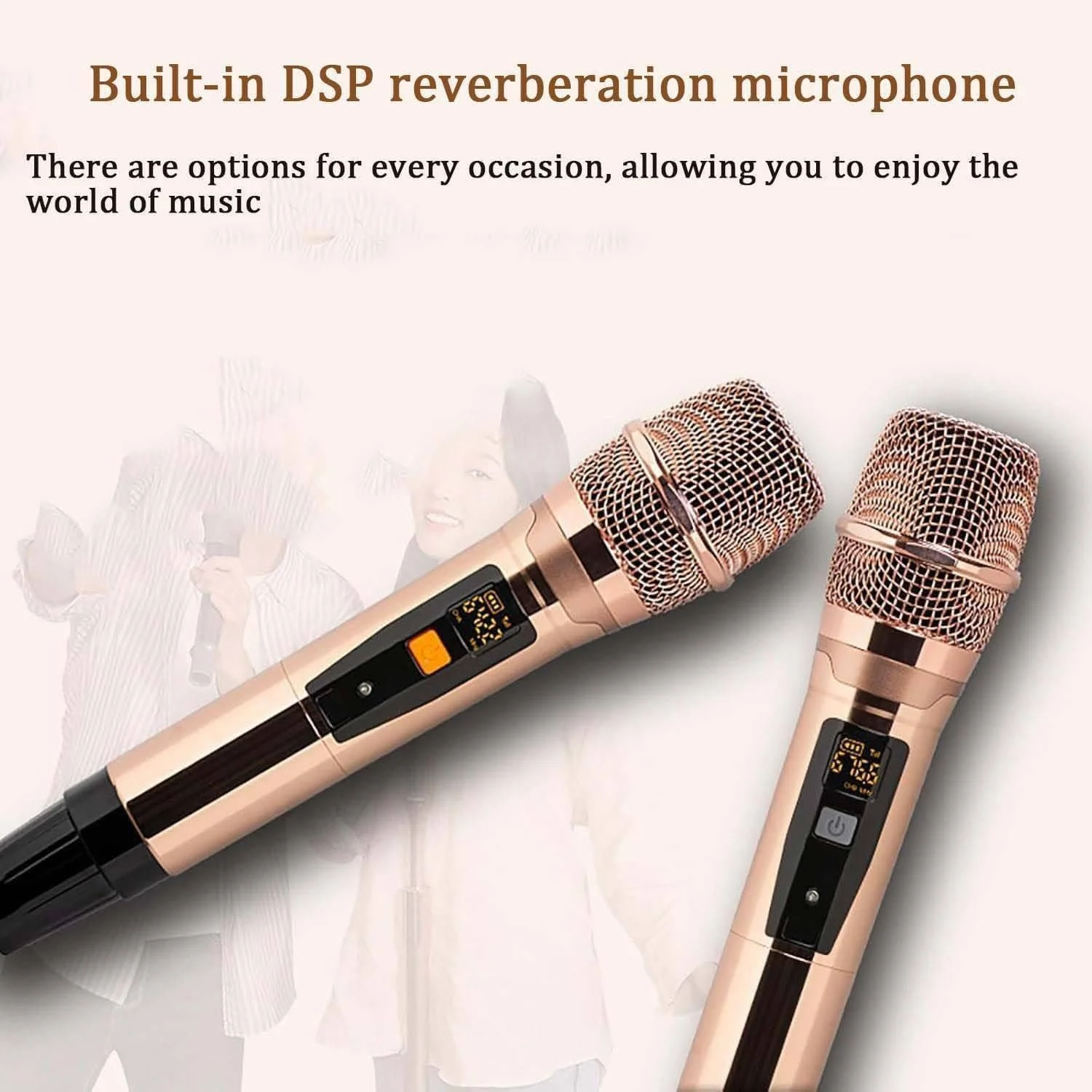 دستگاه کارائوکه حرفه ای، دستگاه کارائوکه با صفحه نمایش لمسی 21.5 اینچی با میکروفون بی سیم، کنترل برنامه و آمپلی فایر، پشتیبانی از چندین زبان