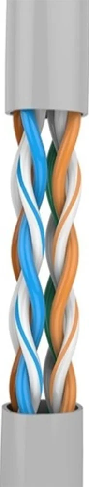 کابل اترنت Cat5 UTP تندا 305 متری، قطر سیم 0.45 میلی متر، جنس PE با چگالی بالا، PVC، 4PR*24AWG | TEC-5000-305