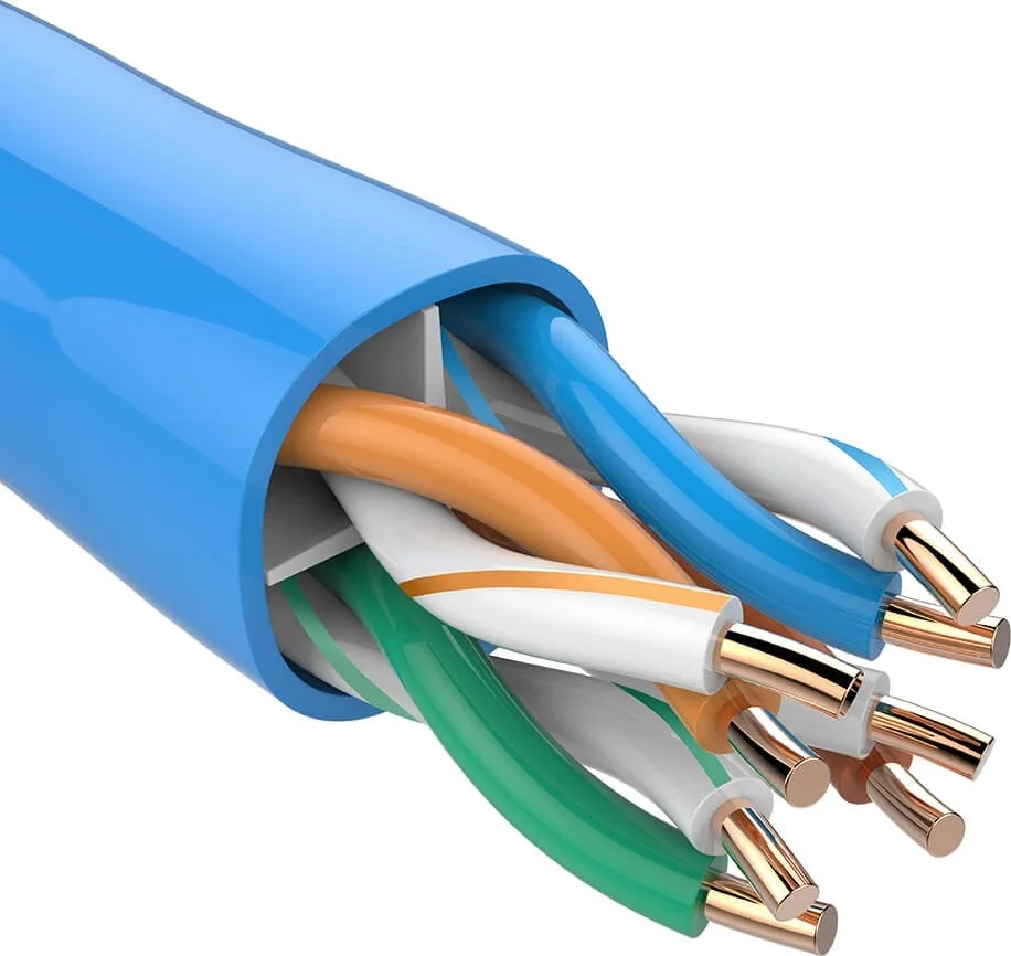 کابل شبکه تندا Cat6 UTP 4PR-23AWG، 305 متری، قطر 0.57 میلیمتر، مس بدون اکسیژن، روکش آبی، تداخل پایین | TEC-6000-305 کابل شبکه تندا Cat6 UTP 4PR-23AWG، 305 متری، قطر 0.57 میلیمتر، مس بدون اکسیژن، روکش آبی، تداخل پایین | TEC-6000-305