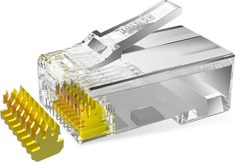 اتصال دهنده ماژول UTP RJ45 Cat 5e تندا TEH5E010، روکش طلا، حداکثر مقاومت تماسی 20mΩ، حداقل 750 چرخه دوام | TEH5E010