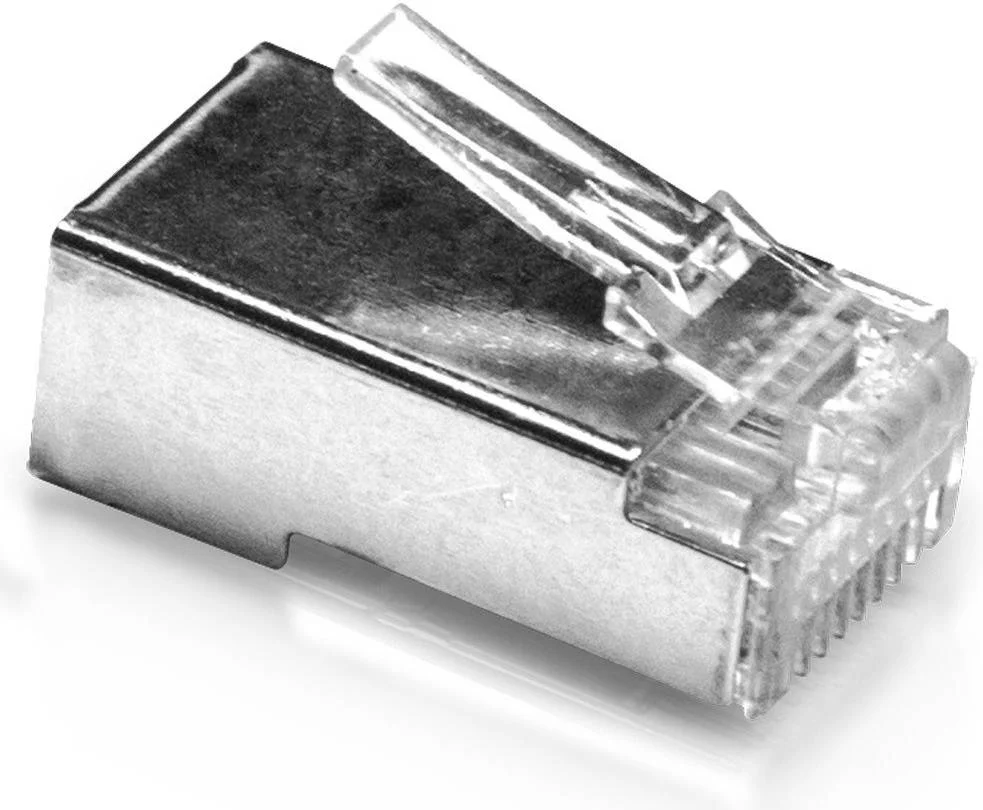 اتصالات نر RJ45 کابل مقاوم Ubiquiti Networks، محافظت در برابر آسیب سخت افزاری اترنت و تخلیه الکترواستاتیکی، طراحی محافظ دار، 2400 عدد، نقره ای | TC-CON