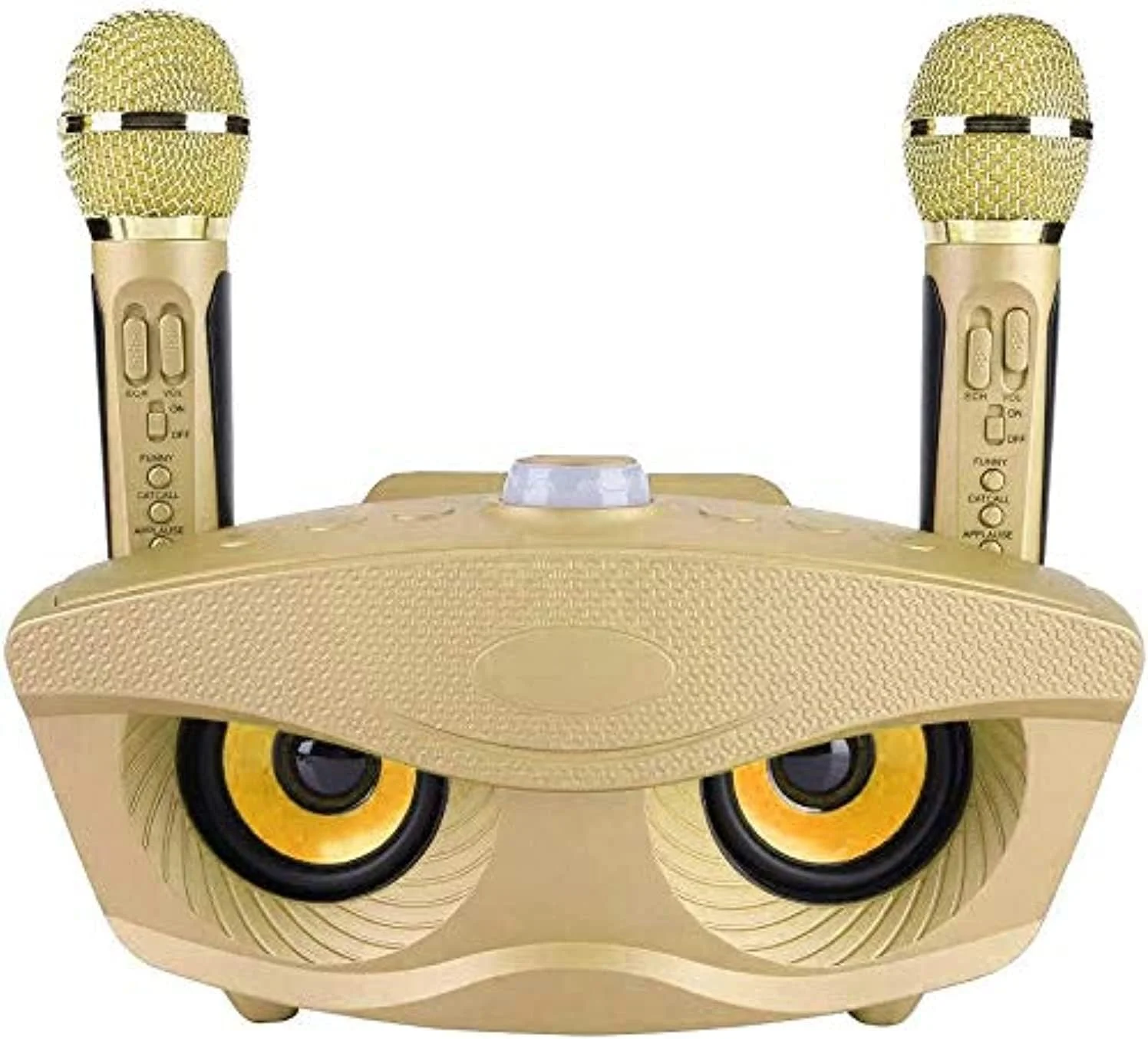 دستگاه کارائوکه قابل حمل، بلندگوی بلوتوث بی سیم با 2 میکروفون، پشتیبانی از AUX، کارت TF، دیسک U، رادیو FM برای مهمانی خانوادگی